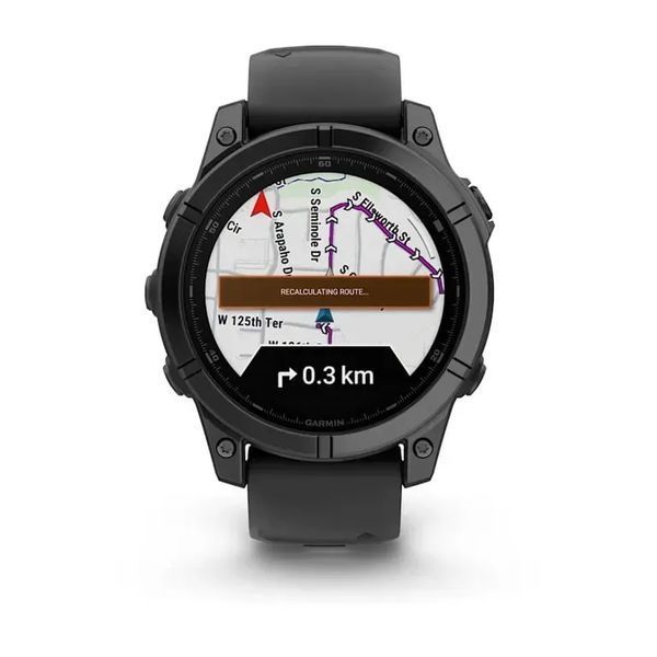 Смарт-часы Garmin Fenix E 47mm Amoled Slate Gray Steel with Black Silicone Band (010-03025-03/01/13) 613062 фото