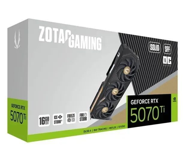 Видеокарта Zotac Gaming GeForce RTX 5070 Ti Solid SFF (ZT-B50710D3-10P) 615031 фото