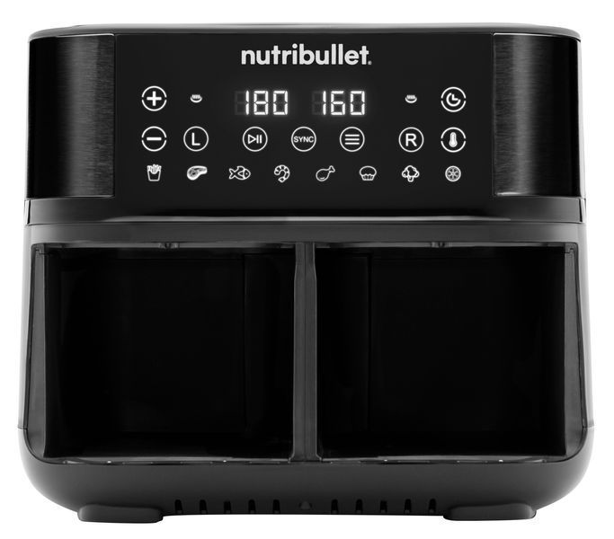 Фритюрница без масла Nutribullet Twin Drawer NBA081B 8 л с двумя корзинами 2008887 фото