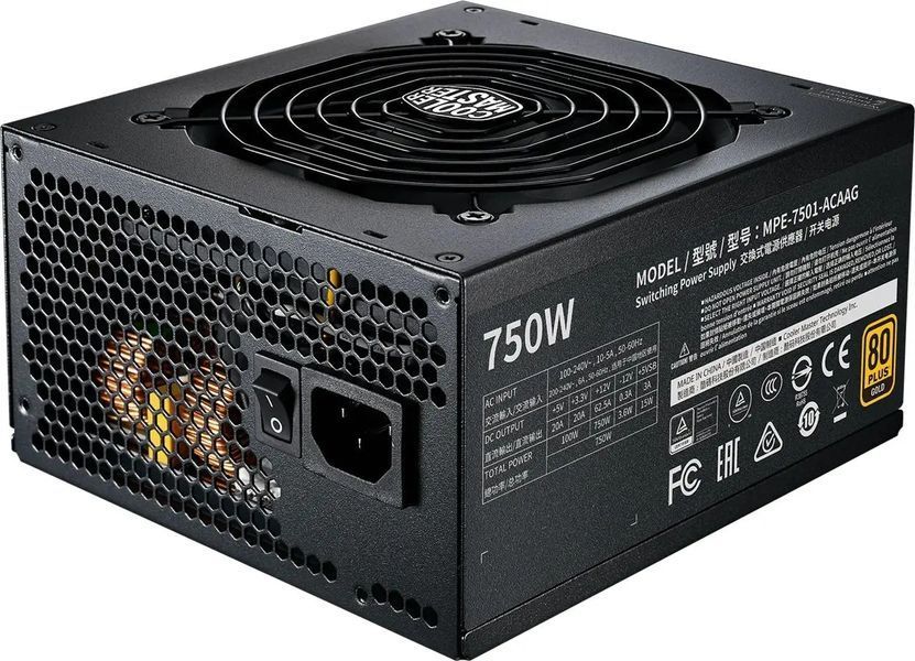 Блок живлення Cooler Master MWE Gold 750W V2 FM (MPE-7501-AFAAG) 001107 фото