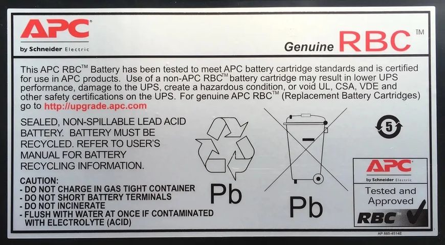 Акумулятор для ДБЖ APC RBC47 66708 фото