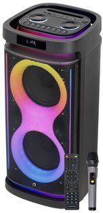 Power Audio MANTA HEKTOR, 160 Вт, Bluetooth, акумулятор 8 годин, бездротовий мікрофон у комплекті, вхід USB, FM-тюнер 2046907 фото