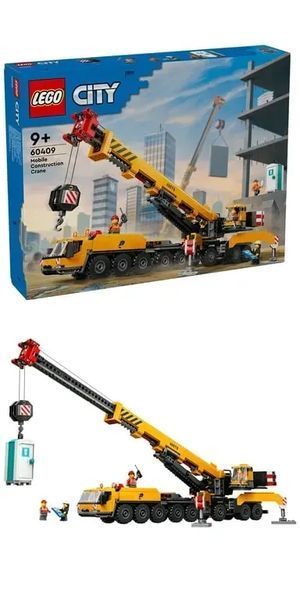 Блочный конструктор LEGO City Желтый мобильный строительный кран (60409) 613384 фото