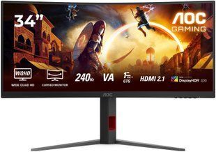 Монітор AOC CU34G4Z 34" 3440x1440px 240Hz 0.5 ms [MPRT] Вигнутий 2059711 фото