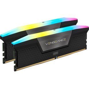 Пам'ять для настільних комп'ютерів Corsair 32 GB (2x16GB) DDR5 6000 MHz Vengeance RGB Black (CMH32GX5M2D6000C36) 027606 фото