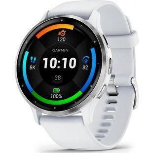 Смарт-годинник Garmin Venu 3 Silver Stainless Steel Bezel with Whitestone Case and Silicone Band (010-02784-00/50) 035112 фото
