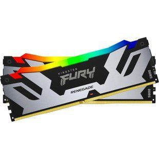 Пам'ять для настільних комп'ютерів Kingston FURY 32 GB (2x16GB) DDR5 6800 MHz Renegade Silver/White RGB (KF568C36RWAK2-32) 033776 фото