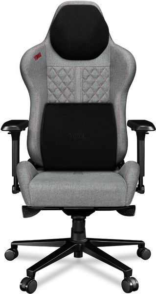 Ігрове крісло YUMISU 2050 Magnetic світло-сіро-червоне 709450 фото
