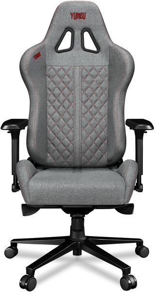 Ігрове крісло YUMISU 2050 Magnetic світло-сіро-червоне 709450 фото