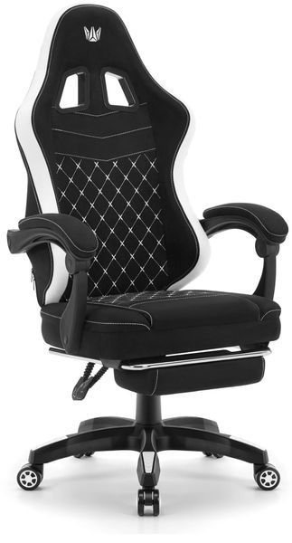 Ігрове крісло HELL'S CHAIR HC-1015 чорно-біле e2632215 фото