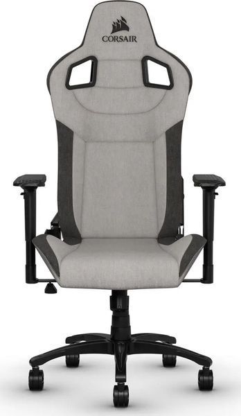 Компьютерное кресло для геймера Corsair T3 Rush Light Grey 018913 фото