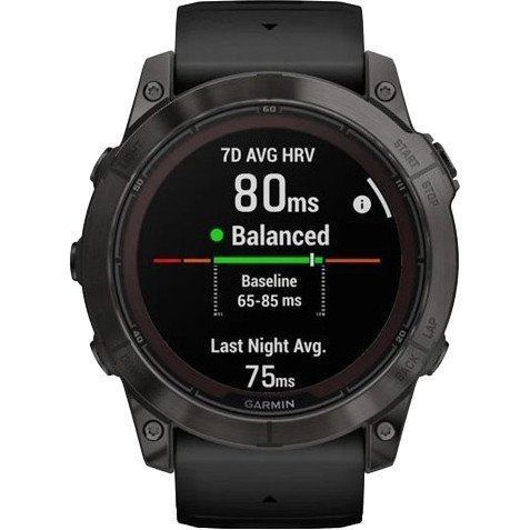 Смарт-часы Garmin Fenix 7X Pro Sapphire Solar Carbon G. DLC Tit. with Black Band (010-02778-10/11/54) 035062 фото