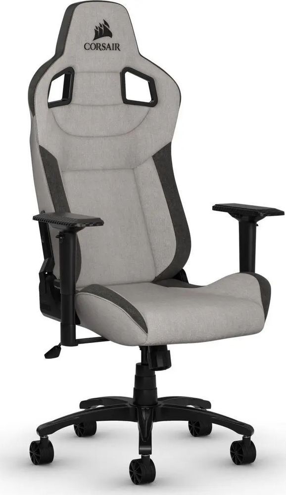 Компьютерное кресло для геймера Corsair T3 Rush Light Grey 018913 фото