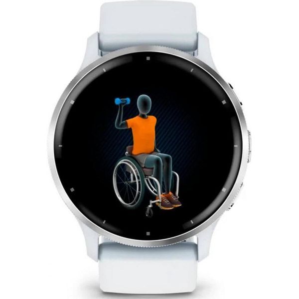 Смарт-годинник Garmin Venu 3 Silver Stainless Steel Bezel with Whitestone Case and Silicone Band (010-02784-00/50) 035112 фото