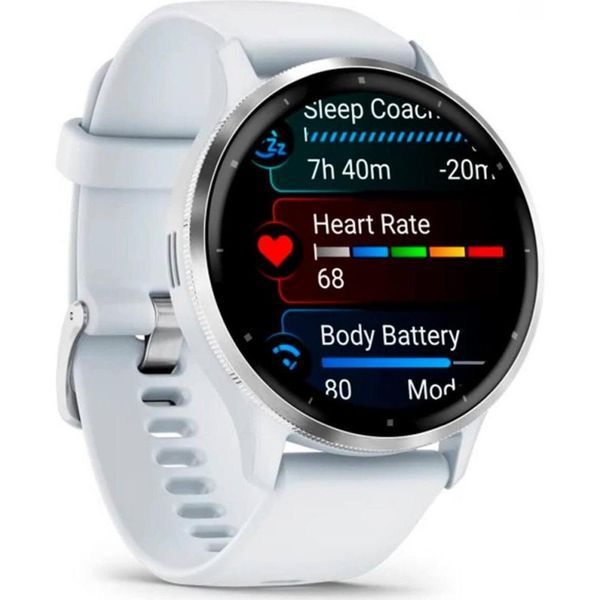 Смарт-годинник Garmin Venu 3 Silver Stainless Steel Bezel with Whitestone Case and Silicone Band (010-02784-00/50) 035112 фото