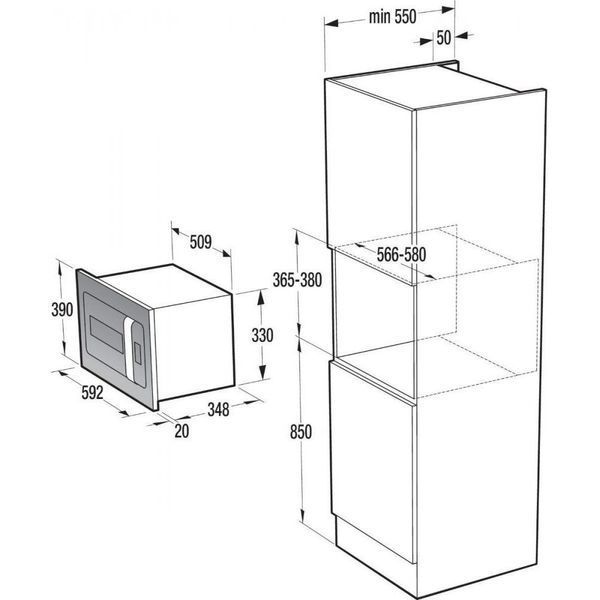 Мікрохвильовка з грилем Gorenje BM235ORAB 021061 фото