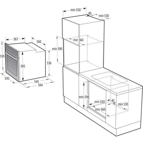 Духовка електрична Gorenje BOSX6737E13BG 011387 фото