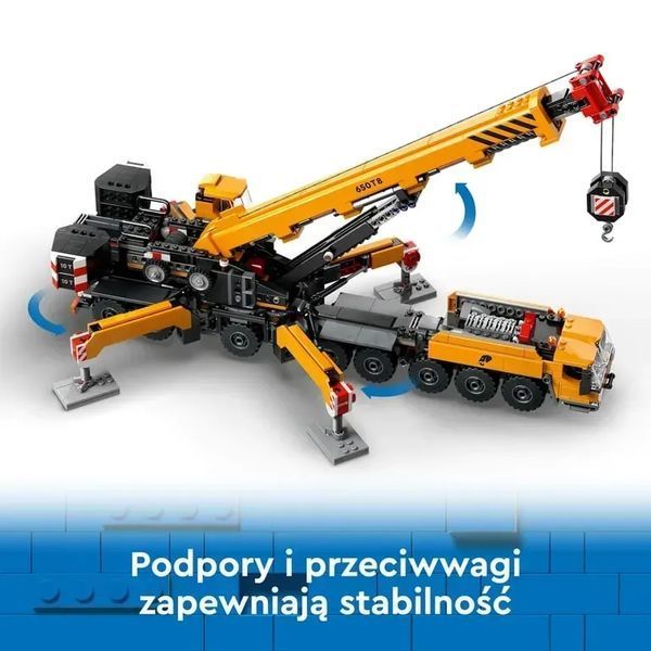 Блочный конструктор LEGO City Желтый мобильный строительный кран (60409) 613384 фото