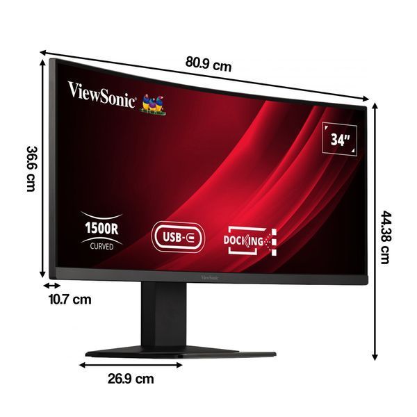 Монитор VIEWSONIC VG3419C 34" 3440x1440px 120Hz 3.5 ms [GTG] Curved 2100989 фото