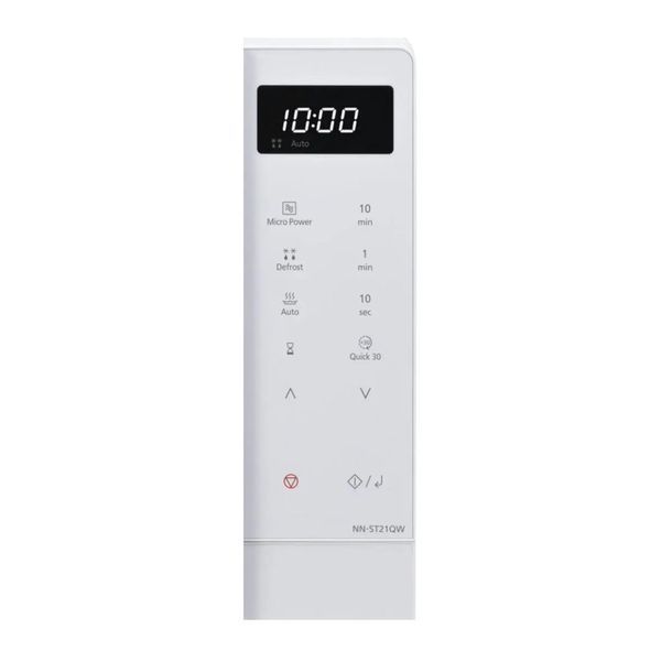 Мікрохвильова піч PANASONIC NN-ST21QWEPG 800 Вт, діаметр 25.5 см, об'єм 20 л, Quick 30, білий 2084918 фото