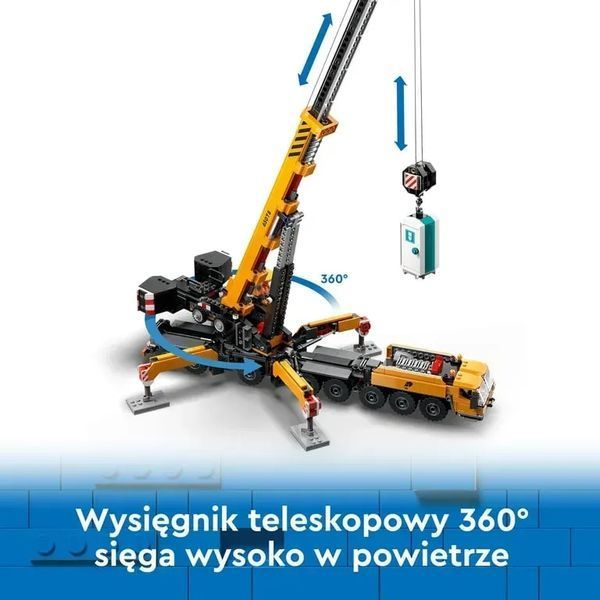 Блочный конструктор LEGO City Желтый мобильный строительный кран (60409) 613384 фото