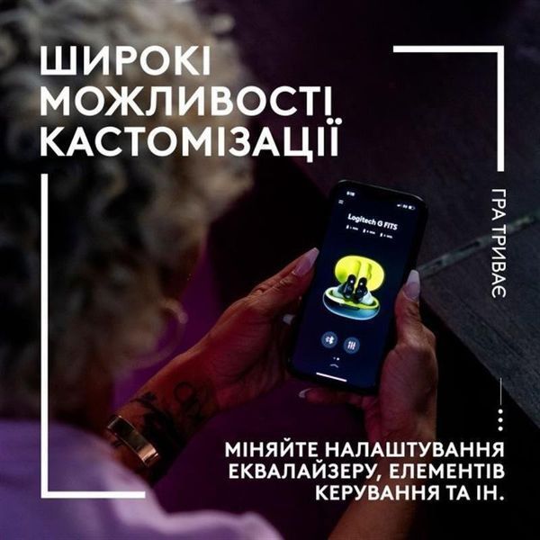 Навушники TWS Logitech FITS White (985-001183) 029275 фото