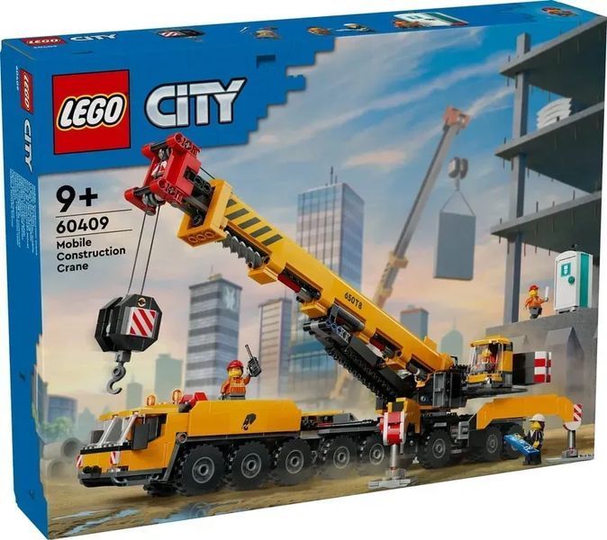 Блочный конструктор LEGO City Желтый мобильный строительный кран (60409) 613384 фото
