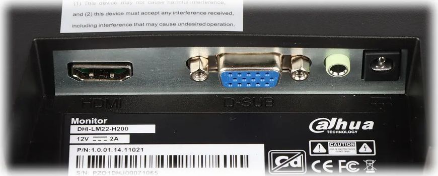 Монитор Dahua Technology LM22-H200 021639 фото