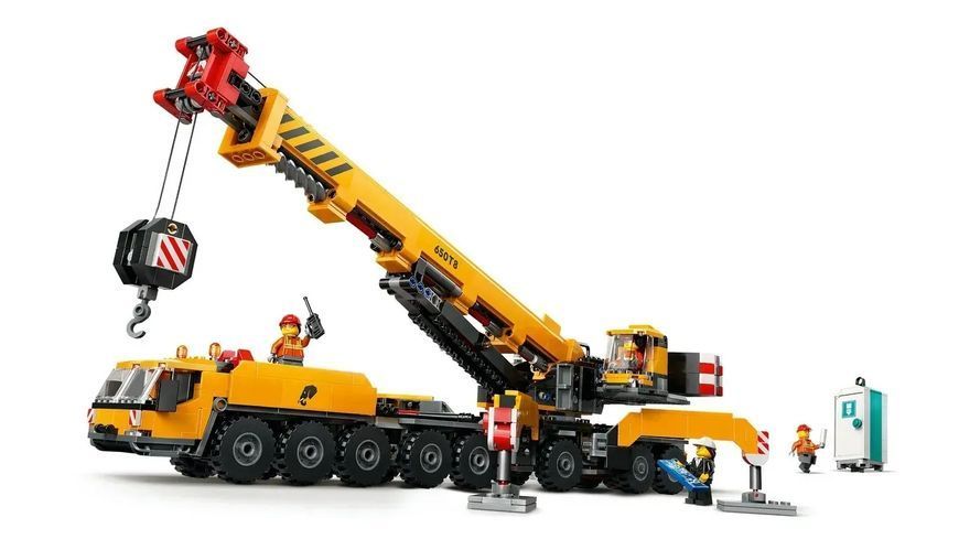 Блочный конструктор LEGO City Желтый мобильный строительный кран (60409) 613384 фото