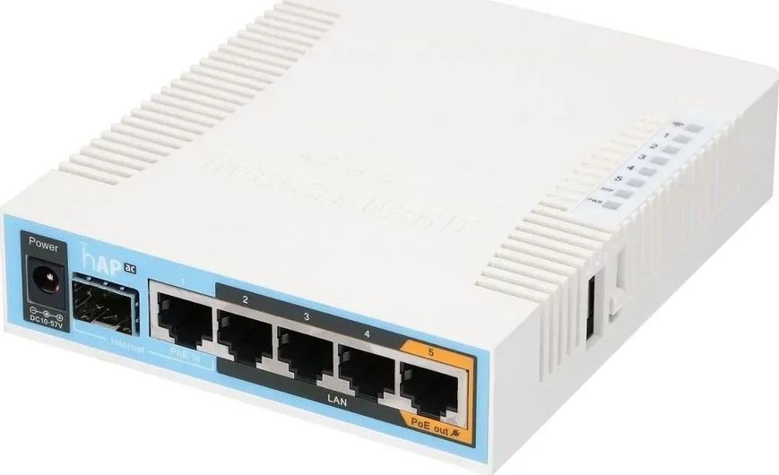 Бездротовий маршрутизатор (роутер) Mikrotik hAP ac (RB962UiGS-5HacT2HnT) 351510ua фото