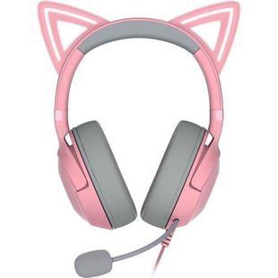 Навушники з мікрофоном Razer Kraken Kitty V2 Quartz (RZ04-04730200-R3M1) 029804 фото