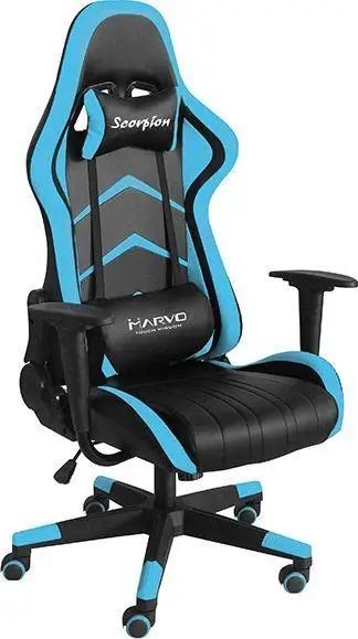 Компьютерное кресло для геймера Marvo CH-106 Blue 019064 фото