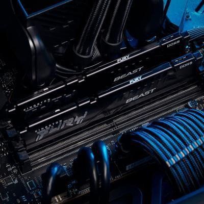 Память для настольных компьютеров Kingston FURY 64GB (2x32GB) DDR5 5200MHz Beast Black EXPO (KF552C36BBEK2-64) 033827 фото