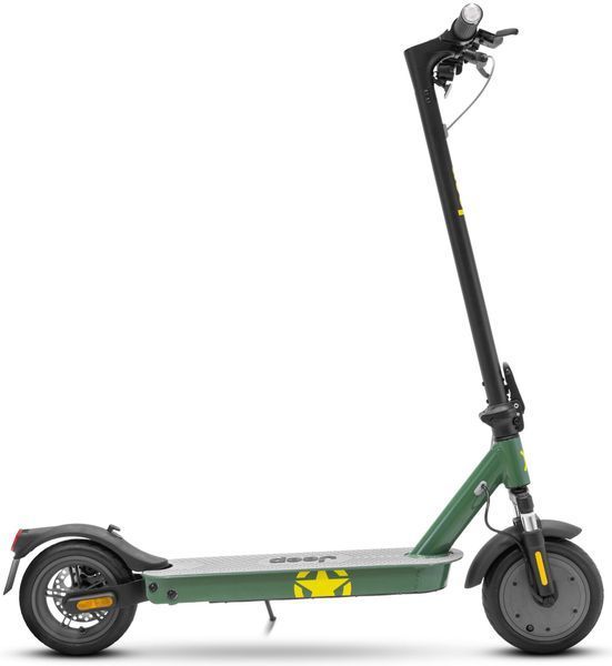 Электросамокат JEEP Jaf Dual 20 км 500 Вт Амортизация 10" Зелёно-чёрный 2155011 фото