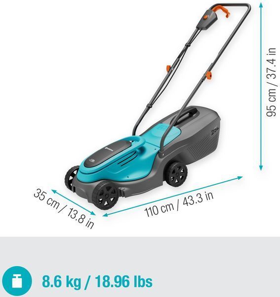 Аккумуляторная газонокосилка GARDENA PowerMax 30/18V P4A 14630-20 503894 фото