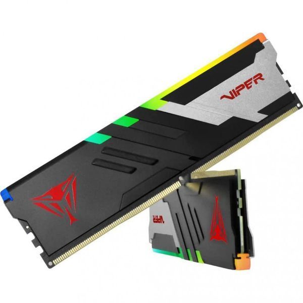 Пам'ять для настільних комп'ютерів PATRIOT 32 GB (2x16GB) DDR5 5600 MHz Venom RGB (PVVR532G560C36K) 033877 фото