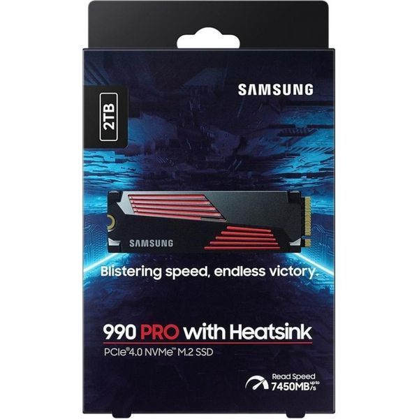 SSD накопичувач Samsung 990 PRO Heatsink 2TB (MZ-V9P2T0GW) 001994 фото