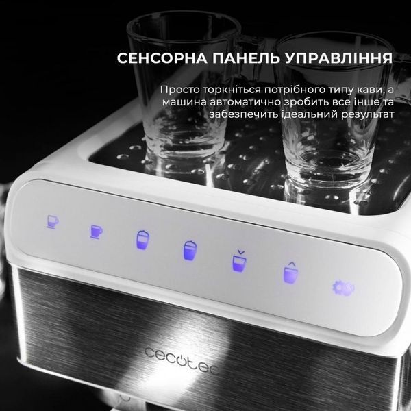Ріжкова кавоварка еспресо CECOTEC Cumbia Power Instant-ccino 20 Touch Bianca (01557) 036050 фото