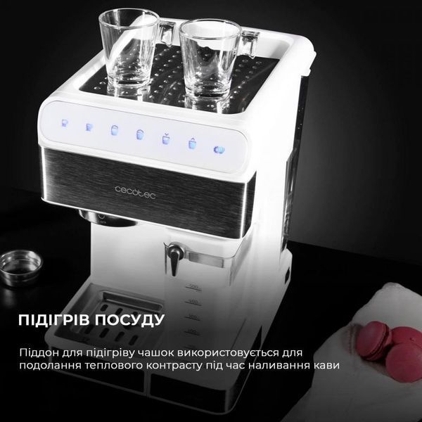 Ріжкова кавоварка еспресо CECOTEC Cumbia Power Instant-ccino 20 Touch Bianca (01557) 036050 фото