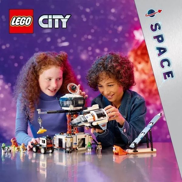 Блоковий конструктор LEGO City Космічна база й стартовий майданчик для ракети (60434) 613401 фото