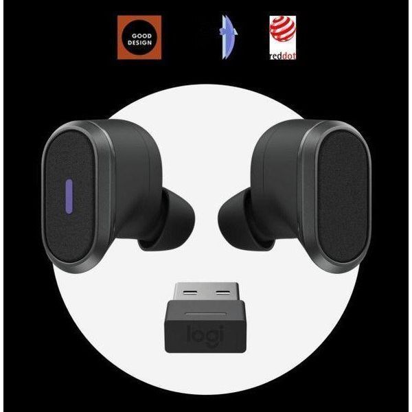 Наушники TWS Logitech Zone True Wireless Graphite (985-001082) 029276 фото