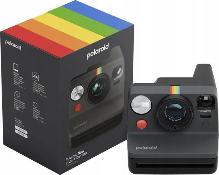 Фотокамера миттєвого друку Polaroid Now Gen 3 Black (009154) 599541 фото