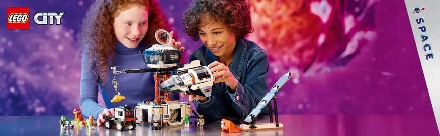 Блоковий конструктор LEGO City Космічна база й стартовий майданчик для ракети (60434) 613401 фото