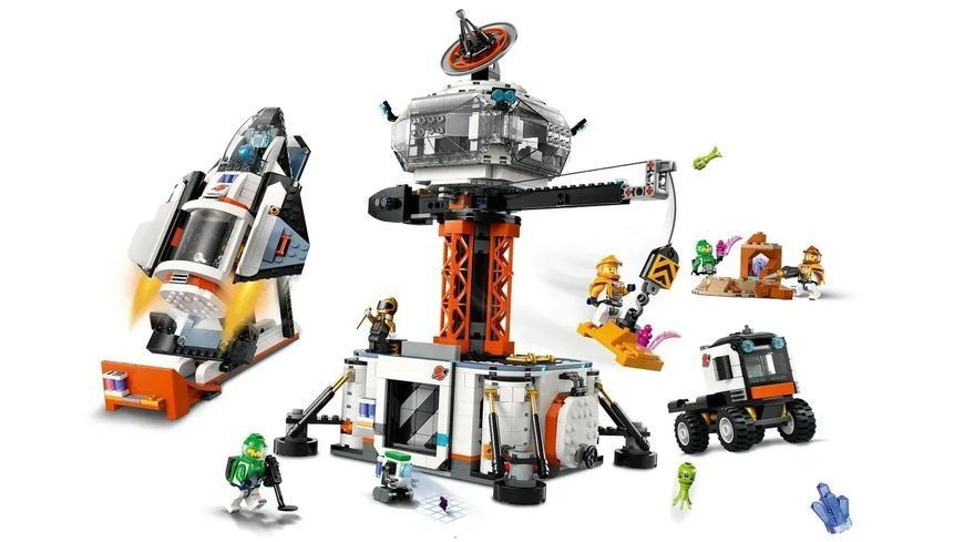 Блоковий конструктор LEGO City Космічна база й стартовий майданчик для ракети (60434) 613401 фото