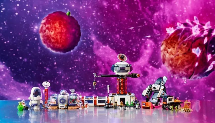 Блоковий конструктор LEGO City Космічна база й стартовий майданчик для ракети (60434) 613401 фото
