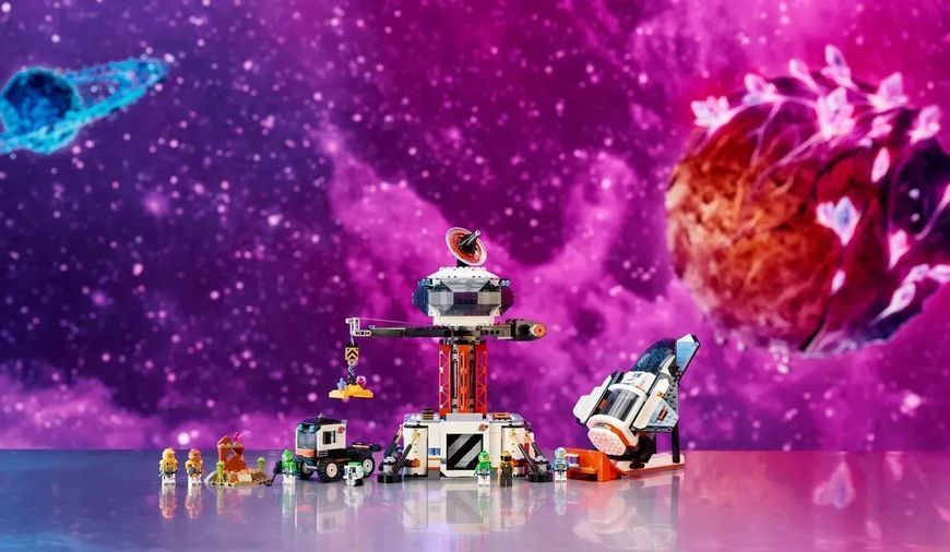 Блоковий конструктор LEGO City Космічна база й стартовий майданчик для ракети (60434) 613401 фото