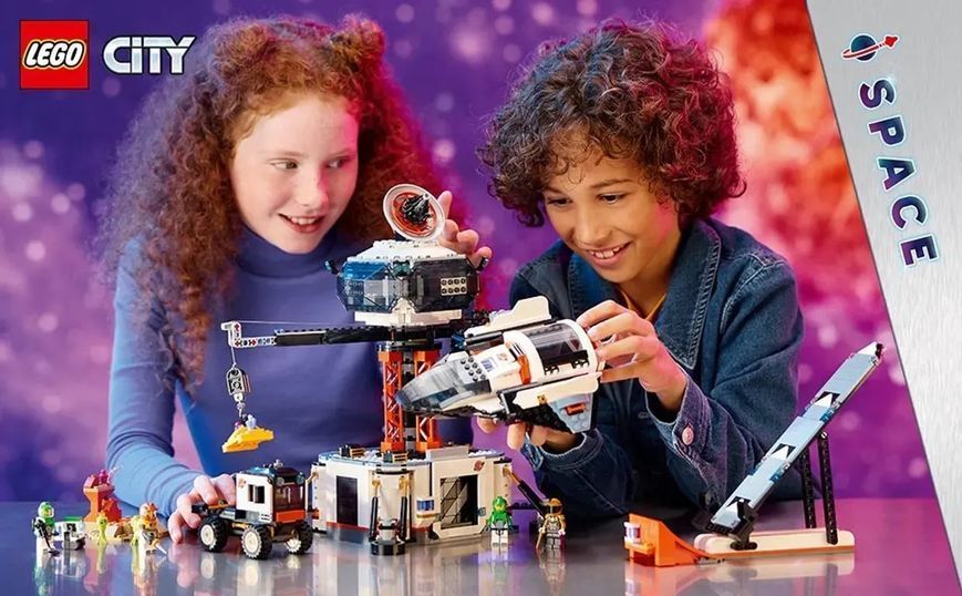 Блоковий конструктор LEGO City Космічна база й стартовий майданчик для ракети (60434) 613401 фото