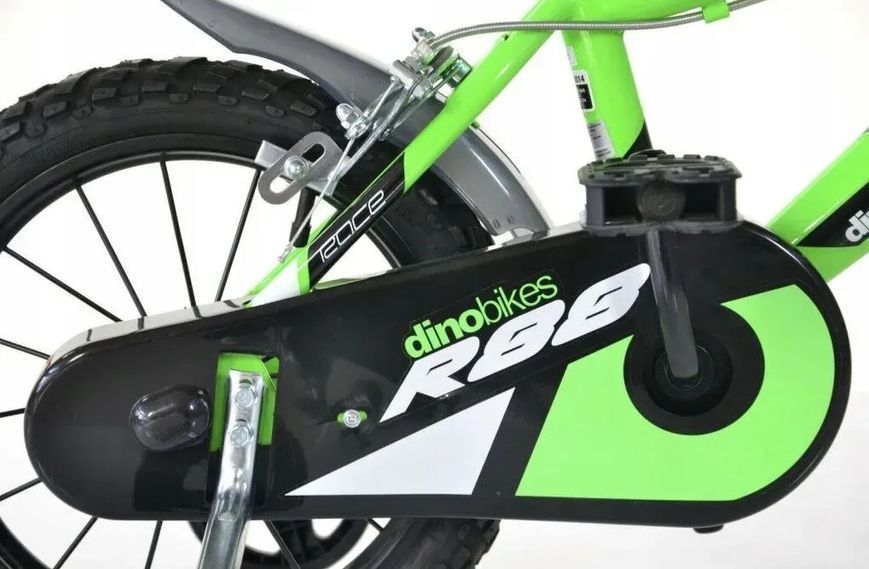 Дитячий двоколісний велосипед Kubisport Dino 12 Green 591300 фото