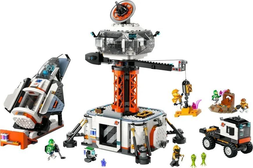 Блоковий конструктор LEGO City Космічна база й стартовий майданчик для ракети (60434) 613401 фото