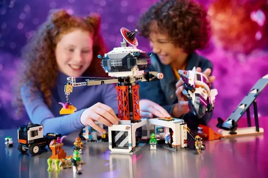 Блоковий конструктор LEGO City Космічна база й стартовий майданчик для ракети (60434) 613401 фото